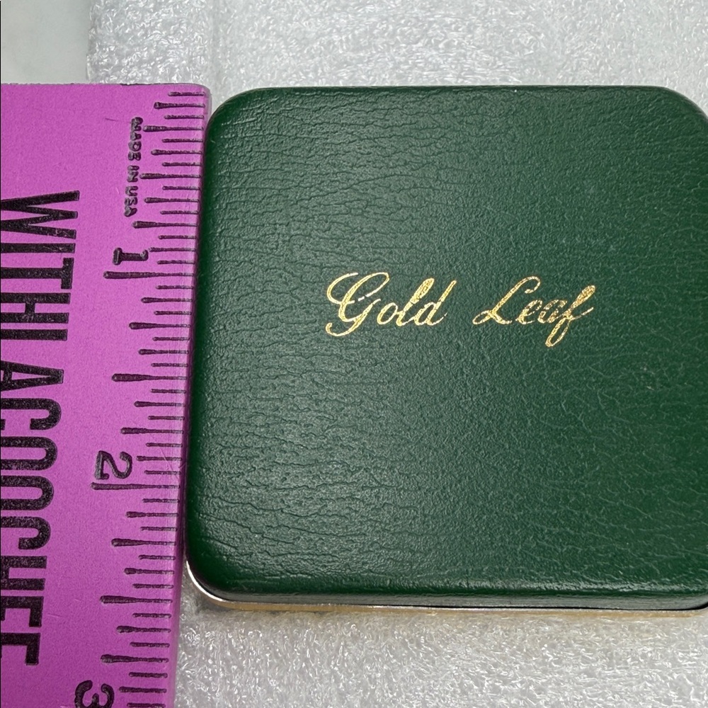 Vintage Gold Leaf Solid Presentation Box For Jewe… - image 8